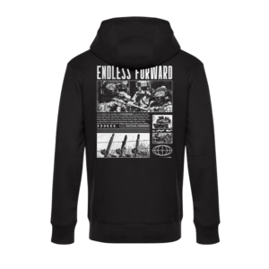 „schwarzer Hoodie mit Motiv“ „Tactical Hoodie Herren“ „Motiv Hoodie kaufen“ „Endless Forward Hoodie“