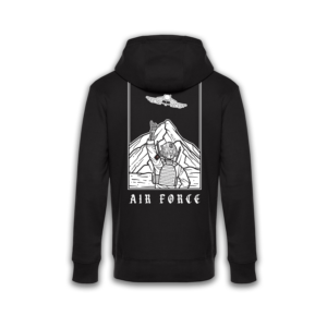 Black Hoodie Airforce „schwarzer Hoodie mit Motiv“ „Tactical Hoodie Herren“ „Motiv Hoodie kaufen“ „Endless Forward Hoodie“
