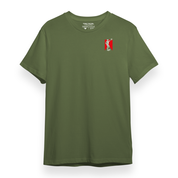 Das Tactical Forward Stay Violent T-Shirt kombiniert klassische Kunst mit modernem Tactical-Streetwear Design. Inspiriert von der ikonischen David-Statue und neu interpretiert im militärisch-urbanen Stil, entsteht ein starkes Statement für alle, die kompromisslose Streetwear mit Charakter tragen.