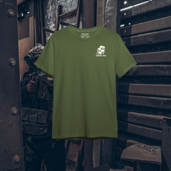 Memento Mori Shirt Olive Front Memento Mori Shirt Part 3 Grün Vorderseite
