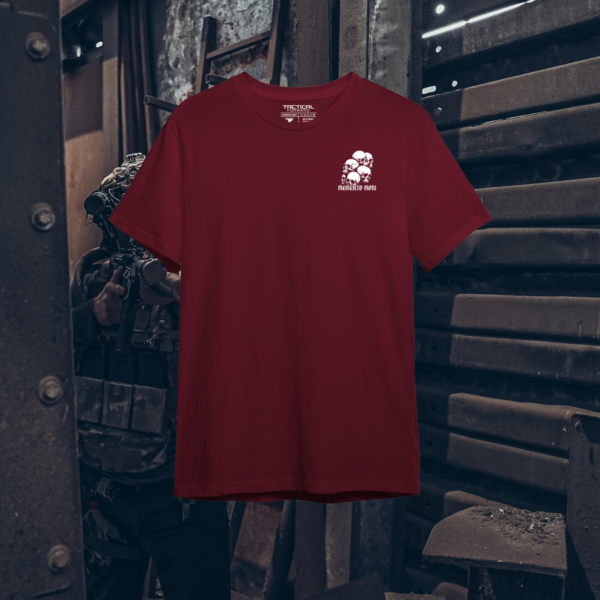 Memento Mori Shirt Rot Front Memento Mori Shirt Part 3 Rot Vorderseite